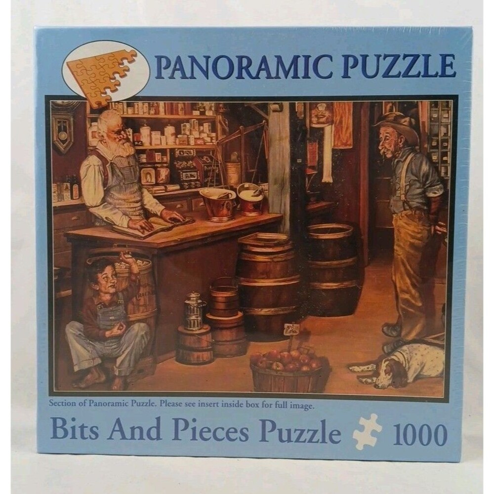 Bits and Pieces 1000 Piece Panoramic Jigsaw Puzzle-"The Cracker Thief"-NEW!